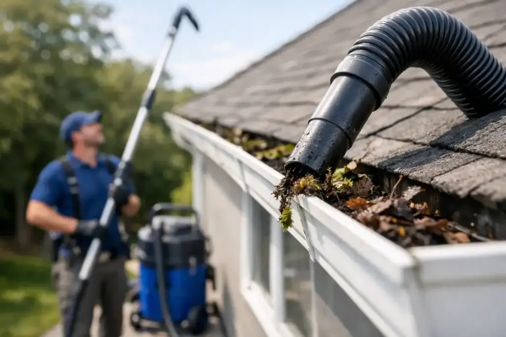 High Reach Gutter Vacuum Cleaning Explained