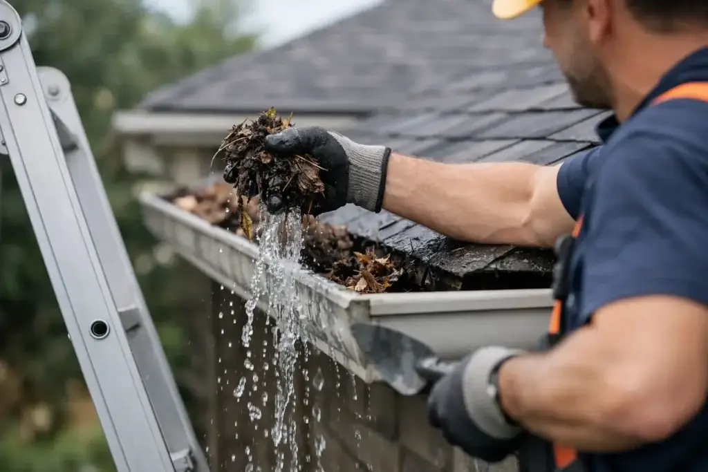 How to Unblock Overflowing Gutters Safely