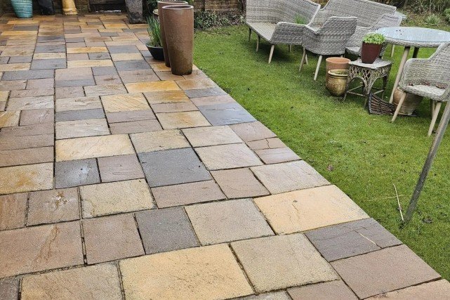 image of sandstone cleaned