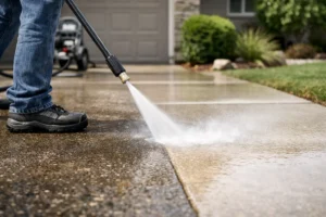 How to Pressure Wash Driveways Properly