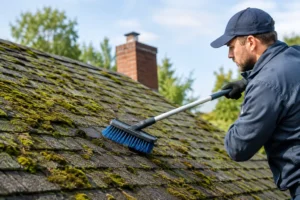 Roof Moss Removal: When to Clean and Call