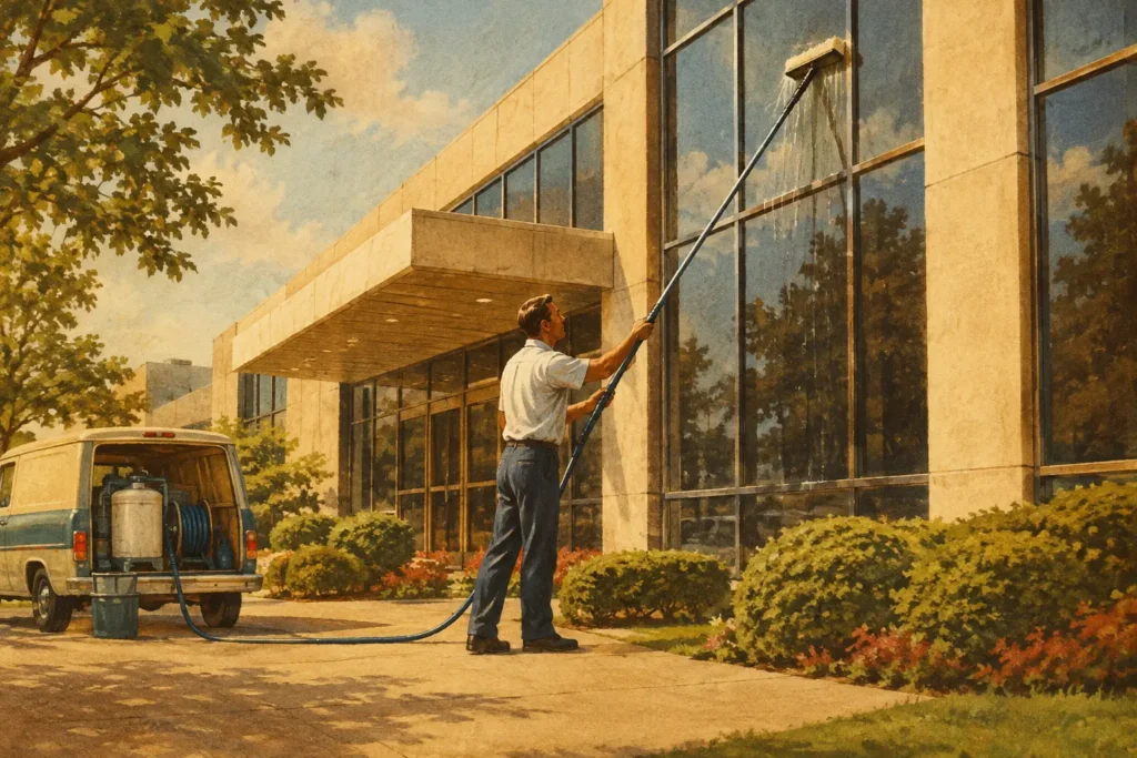 An Office Exterior Cleaning Example That Works